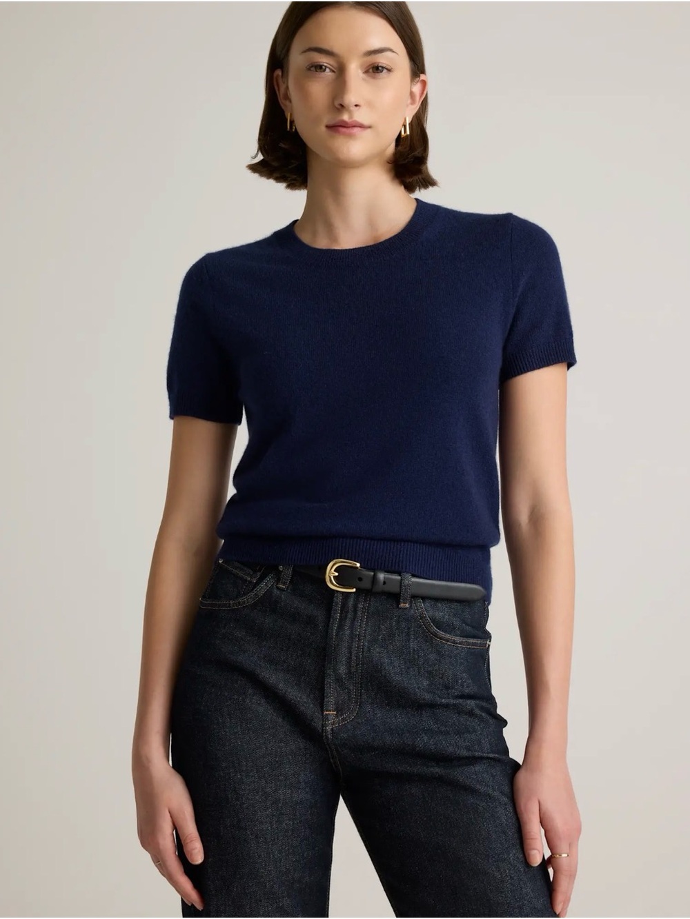 Quince Mongolian Cashmere Tee NWOT